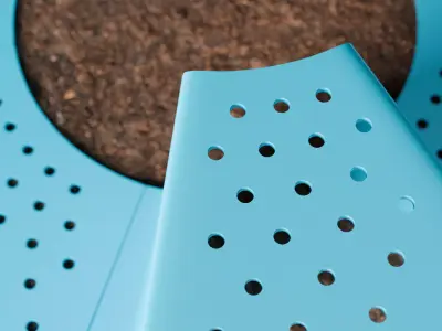 Urban Tree Bench 01 3D model