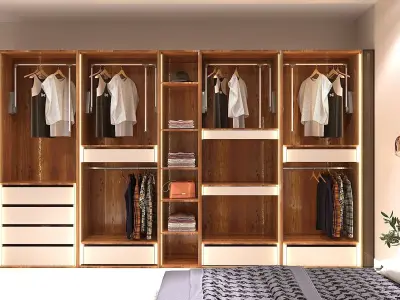  ALUMINUM DOOR WARDROBE 3D model