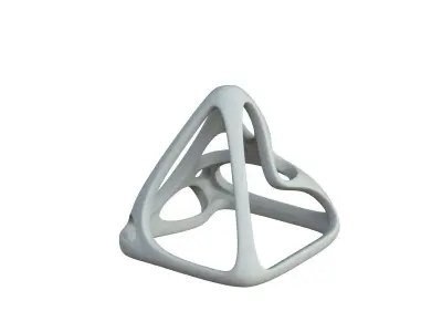 SciFi Cube Object No 57721 Low Poly Shape Low-poly 3D model