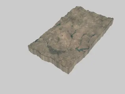 OUAGADOUGOU City Low-poly 3D model