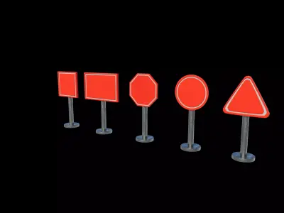 Traffic signs  3D model