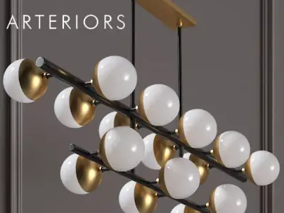Chandelier Arteriors Wahlburg Two Tired 3D model
