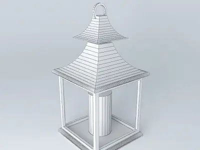 Lamp with diffuser Free 3D model