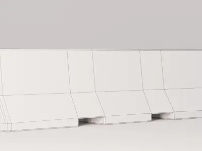 Low Poly Barriers Pack Low-poly 3D model
