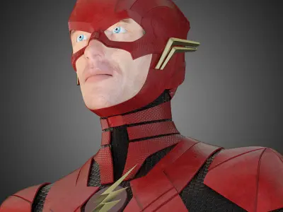 Flash in suit 3D model