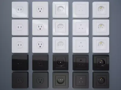 Contact Socket Package Standard Type A-E  3D model