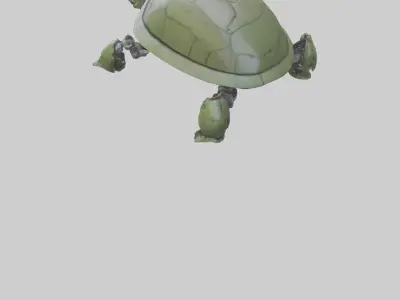 Robot version of a turtle model Low-poly 3D model