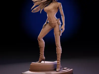 Niko The Adventures of the Galaxy Rangers Statue 1to10 Scale 3D print model