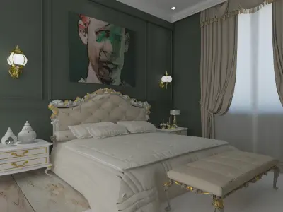 modern bedroom 3D model