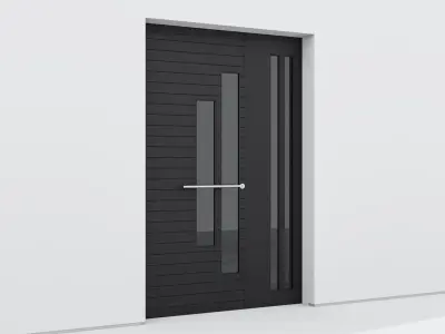Aluminium door 208 3D model