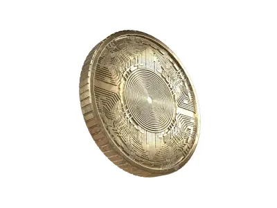 Cardano Coin v6 006 Low-poly 3D model