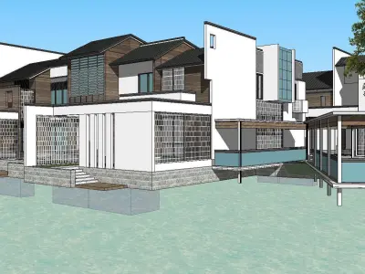 vacation spot-Resort-Fashion Leisure Hotel-0144 3D model