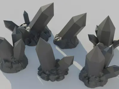 CRYSTAL BASE DECORATION 3D print model