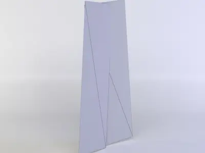 Green block Low-poly 3D model
