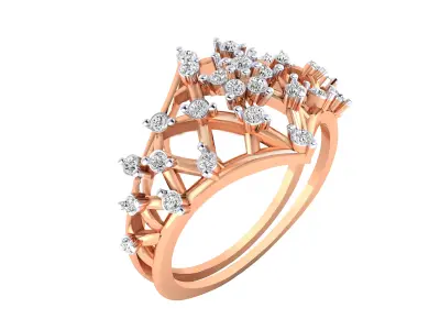  Women Ring Render 3dm STL MTL SLC JCD OBJ FBX Details 3D print model order