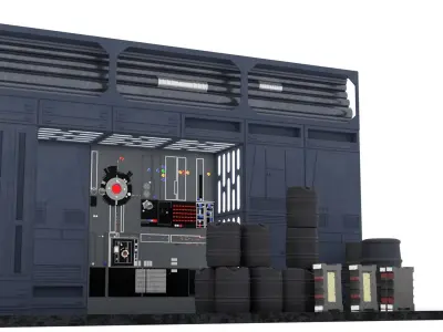 Set 1e - Death Star Alcove 2 1-6 scale Hottoys 3D Model Pack