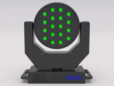 Moving Head Spot Wash 01 3D model