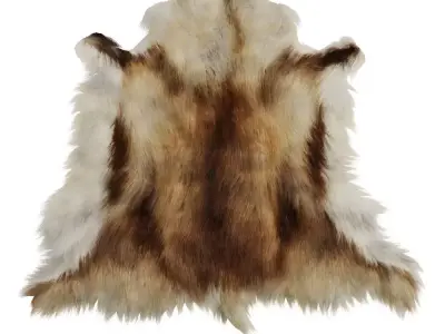 Furry Reindeer Skin 3D model