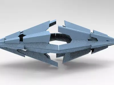 Sci fi crystal Shard 1  3D model