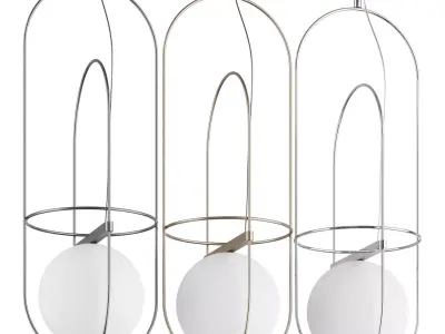 FONTANAARTE SETAREH SMALL PENDANT LAMP 3D model