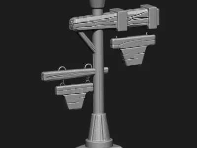 Stylized Poles IMM Brush Pack 5 in One 3D model