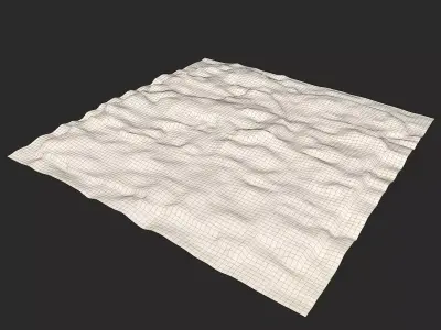 Outdoor Terrain Low-poly 3D model