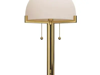 ALTADENA GLASS SHADE TABLE  LAMP Low-poly 3D model