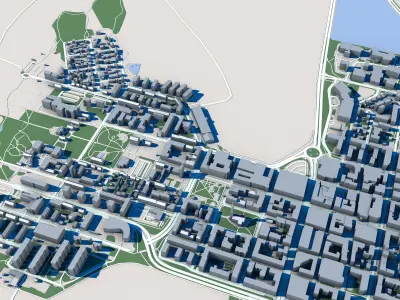 Lulea City Sweden 3D model
