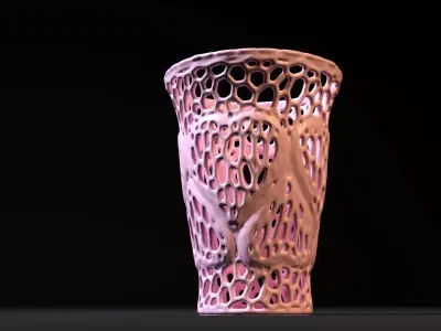 Vase heart 2 3D print model