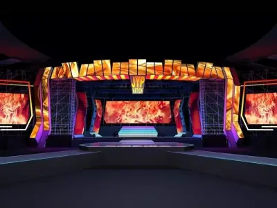 Concert stage design 3D model