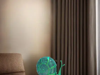 snail Table Lamp 3D print model