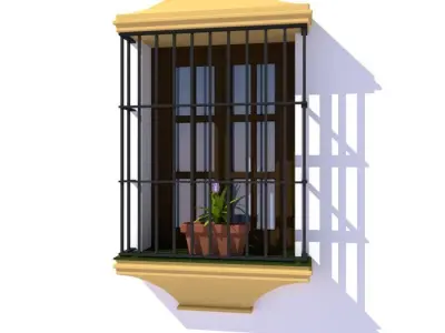 Typical spanish window 3D model