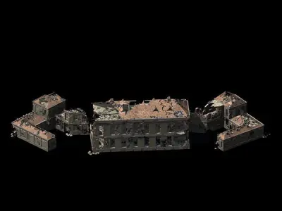 War-city-scars 04 3D model