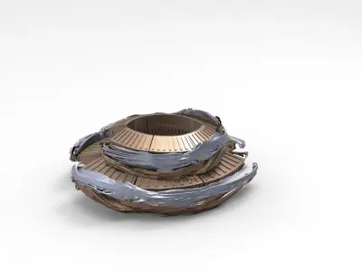 Angel Christmas Wreath base  3D model