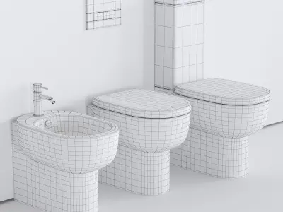 Galassia M2 55 Wc Art 5216 Art 5217 Art 5221 Low-poly 3D model