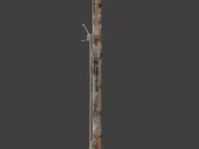 Urban Destroyed Wall 3D Model Low-poly 3D model purchase
