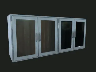 Cabinet Doors Low-poly 3D model