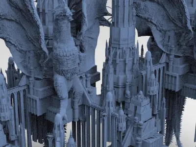 Dragon wizard temples 3 3D model