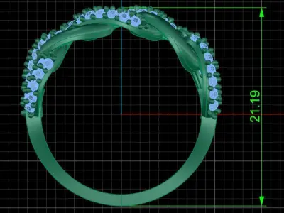 Jewelry ring 433 3D print model
