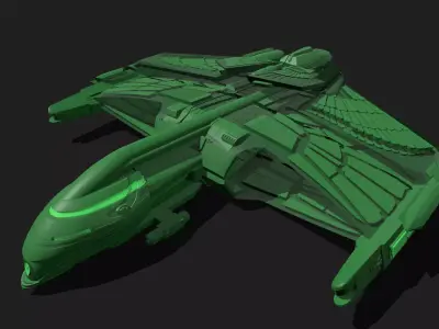 Romulan star striker 3D print model
