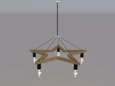 Star Chandelier 3D model