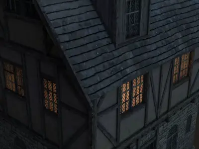 Fantasy Medieval House 05 3D model