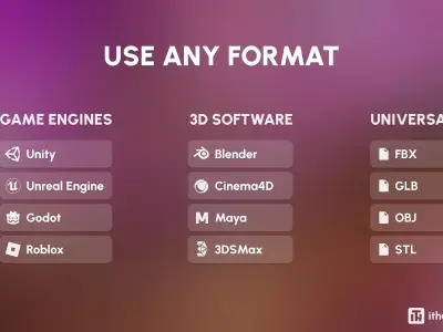 Platformer 3 Chocolate Low-poly 3D model