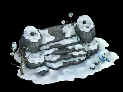 Kunlun Snow Mountain - Shiti 25 3D model