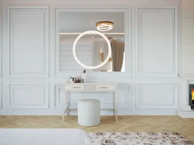 Simple Bedroom  Interior 2 3D model