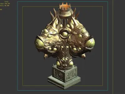 Magic Palace - statue - more eye strange 01 3D model