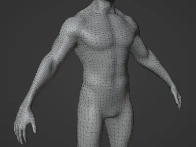 Animated Human Hologram Male and Female Collection 3D Model Pack