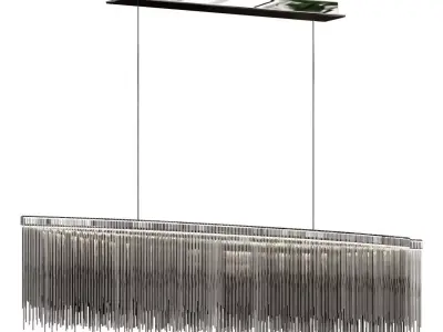 lamp on a chain with tassels MD8218 3D model
