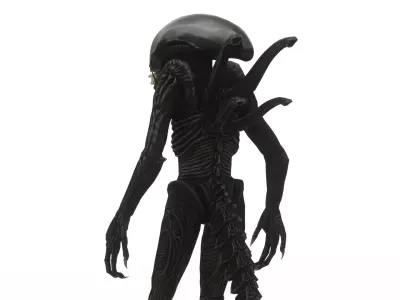 Xenomorph 3D Model  Sci-Fi Horror  Rigged Game-Ready Low-poly 3D model
