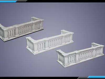 Building Architecture Element Textured Base Mesh 18 Free low-poly 3D model